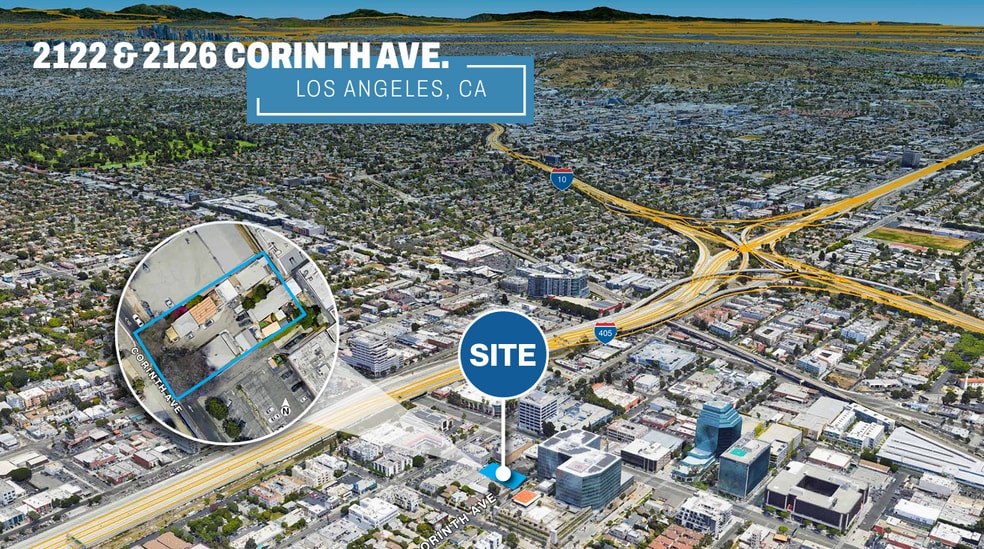 2122-2126 Corinth Ave, Los Angeles, CA for sale - Aerial - Image 2 of 7
