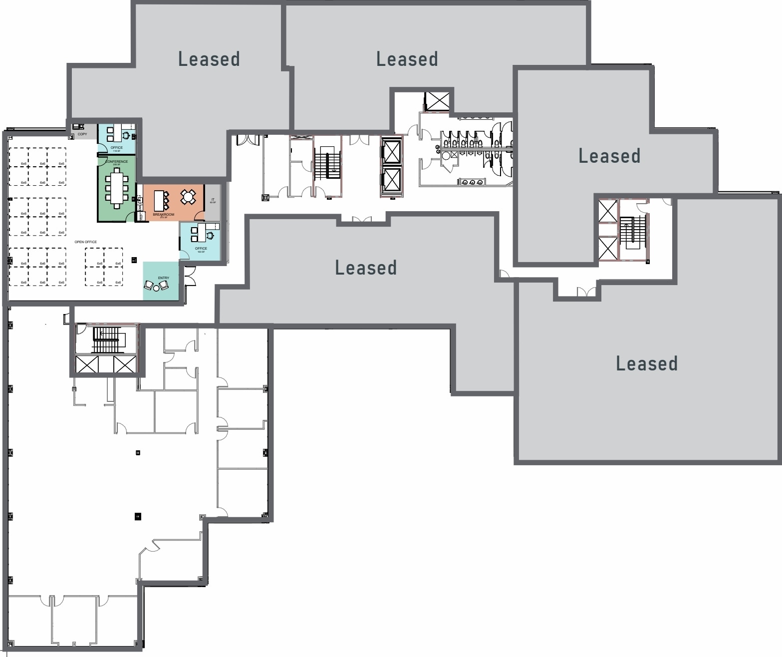 6501 Weston Pky, Cary, NC à louer Plan d’étage- Image 1 de 1