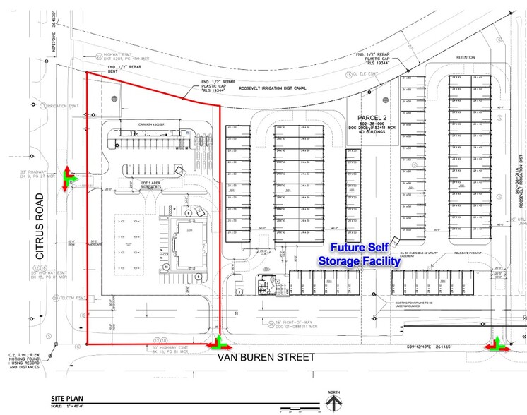 Citrus Rd and Van Buren, Goodyear, AZ à louer - Plan de site - Image 3 de 4