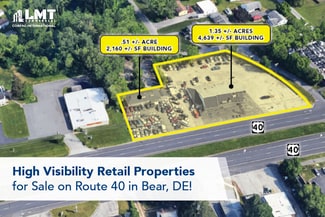 Plus de détails pour 772-780 Pulaski hwy, Bear, DE - Commerce de détail à vendre