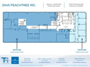2045 Peachtree Rd NE, Atlanta, GA à louer Plan d’étage- Image 1 de 1