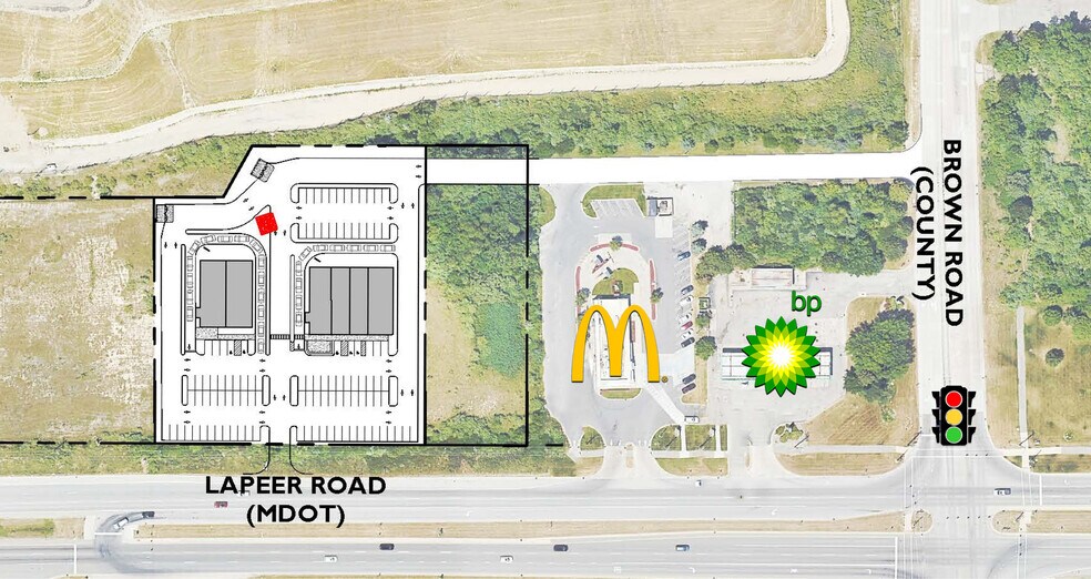 4433 Lapeer Rd, Auburn Hills, MI à louer - Photo du bâtiment - Image 2 de 3