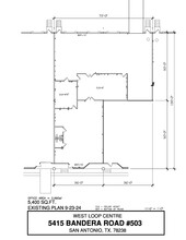 5407-5419 Bandera Rd, San Antonio, TX à louer Plan d  tage- Image 1 de 1