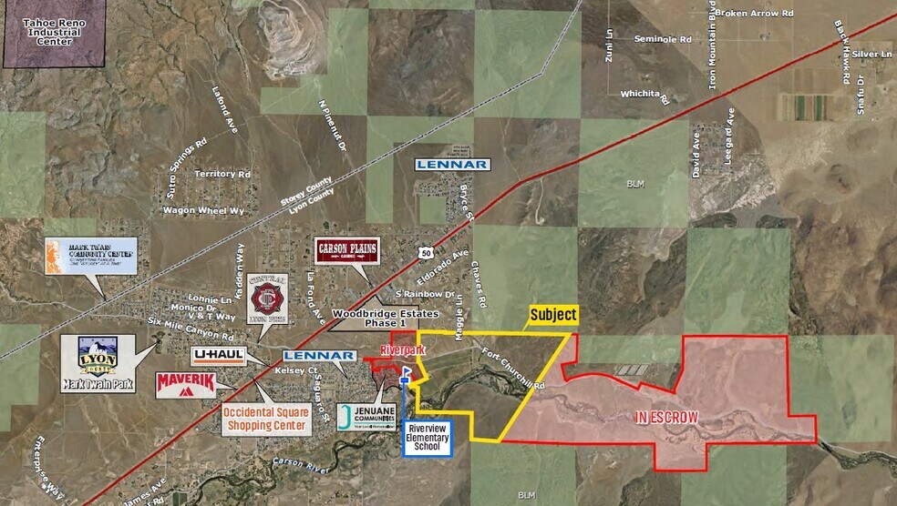 1455 Fort Churchill Rd, Dayton, NV à vendre - Aérien - Image 3 de 3