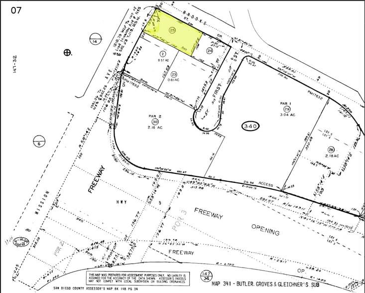 1435 Mission Ave, Oceanside, CA à louer - Plan cadastral - Image 2 de 2