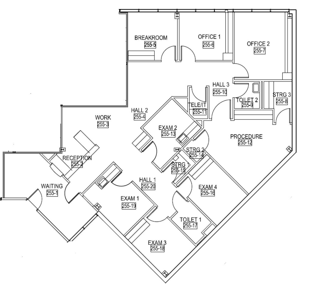 2500 Fondren Rd, Houston, TX à louer Plan d’étage- Image 1 de 1