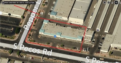 6235 S Pecos Rd, Las Vegas, NV - Aerial map view