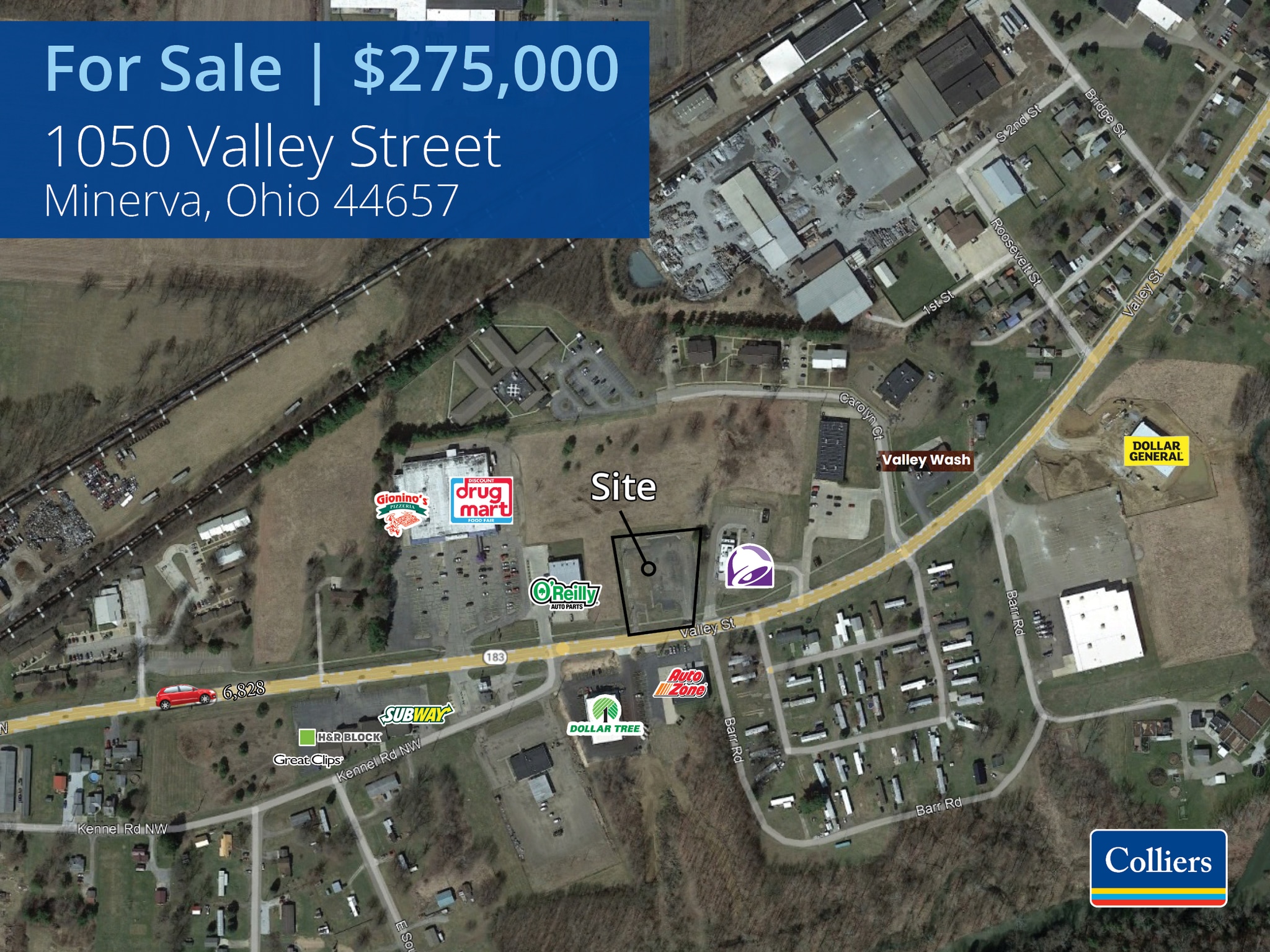 1050 Valley St, Minerva, OH à vendre Photo du bâtiment- Image 1 de 2