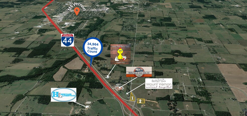 Hwy 174 & Lawrence 1163, Mount Vernon, MO à vendre - Aérien - Image 2 de 3