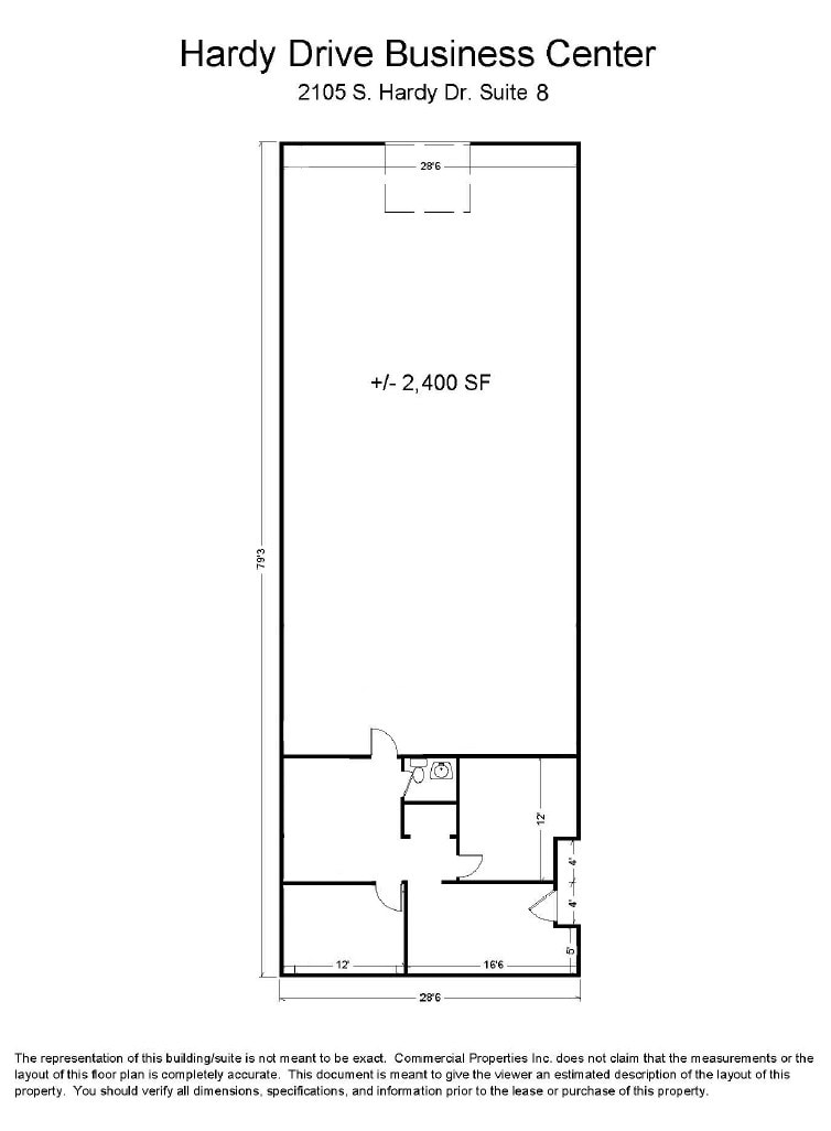 2105 S Hardy Dr, Tempe, AZ for lease Floor Plan- Image 1 of 1
