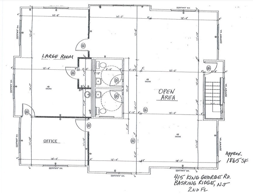 403 King George Rd, Basking Ridge, NJ à louer Plan d  tage- Image 1 de 1