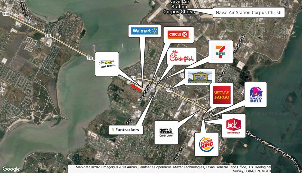 1302 Flour Bluff Dr, Corpus Christi, TX à vendre - Photo du bâtiment - Image 2 de 2