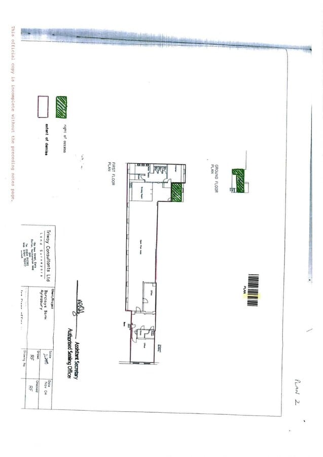 34 Market Sq, Aylesbury, BKM HP20 1TW - Unité First Floor -  - Plan d’étage - Image 1 of 3