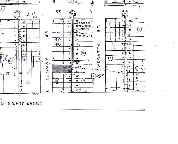 1422 Delgany St, Denver, CO for lease - Plat Map - Image 2 of 8