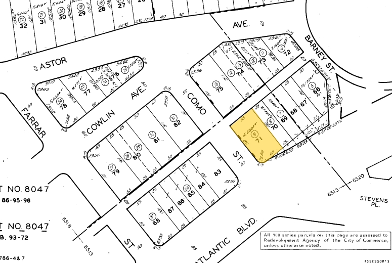 2075 S Atlantic Blvd, Commerce, CA for lease - Plat Map - Image 3 of 3