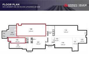 500 S University Ave, Little Rock, AR for lease Floor Plan- Image 1 of 1