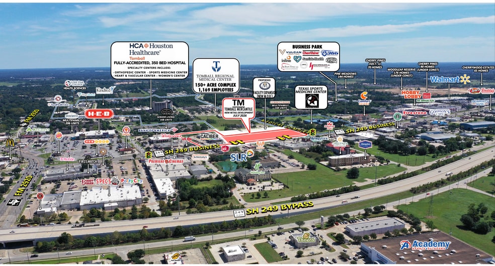 NEC SH 249 & Medical Complex Drive, Tomball, TX for lease - Aerial - Image 2 of 5