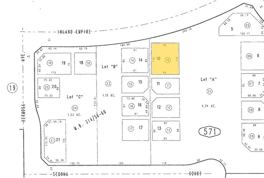3155 Sedona Ct, Ontario, CA for lease - Plat Map - Image 3 of 8