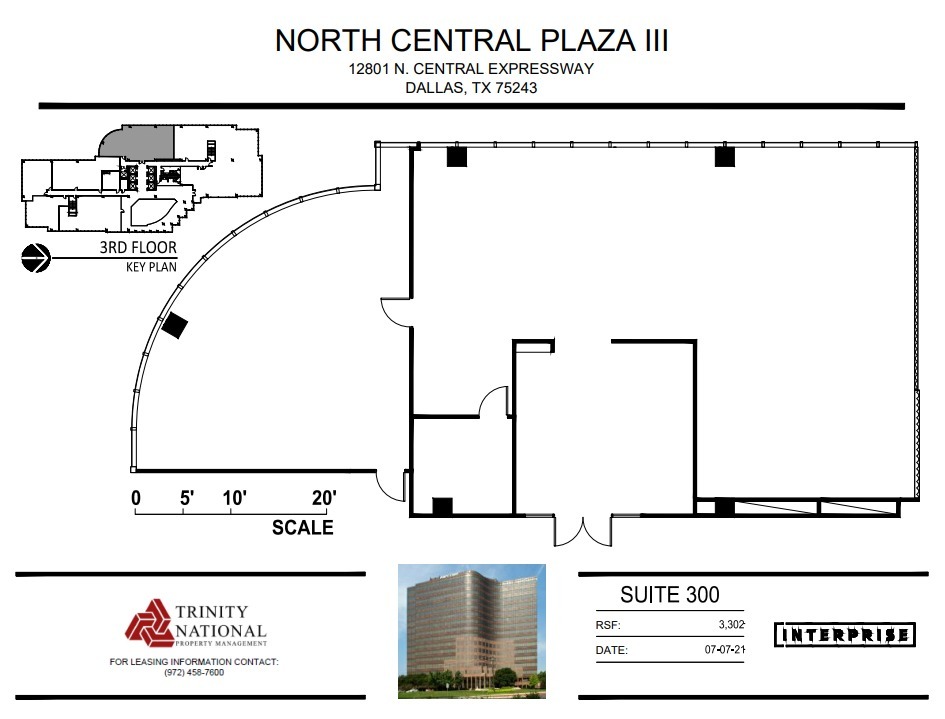 12801 N Central Expy, Dallas, TX for lease Floor Plan- Image 1 of 1