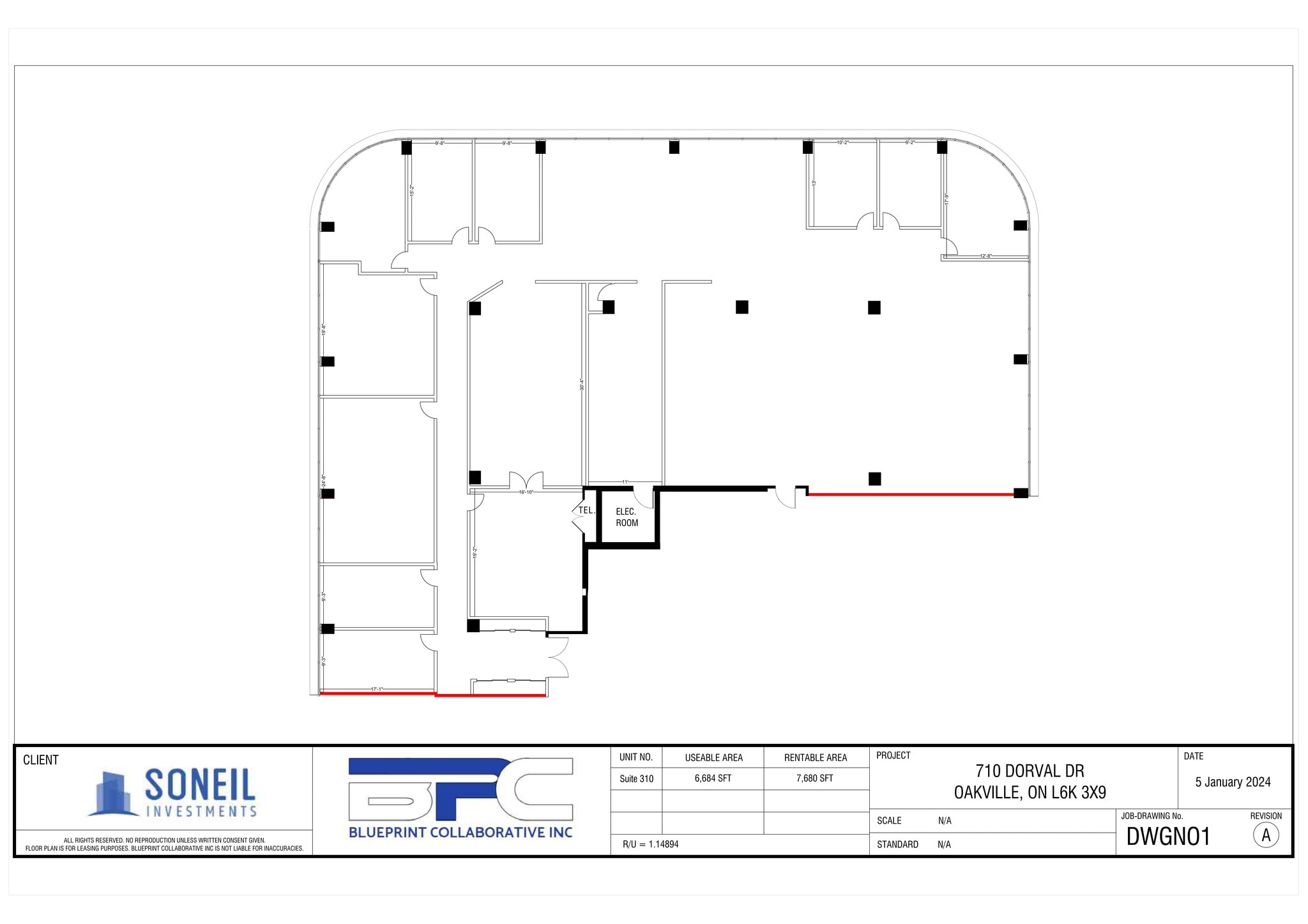 700 Dorval Dr, Oakville, ON for lease Site Plan- Image 1 of 1