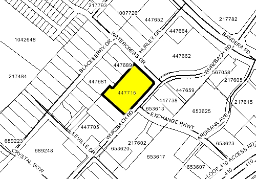 5309 Wurzbach Rd, San Antonio, TX à louer - Plan cadastral - Image 3 de 13