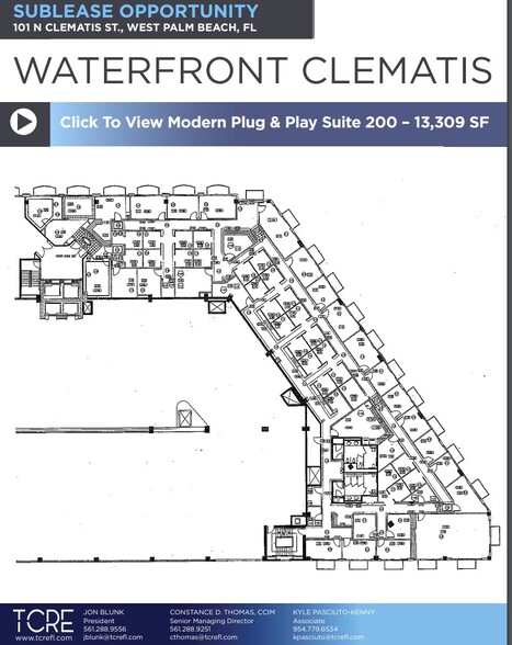 101 N Clematis St, West Palm Beach, FL for lease - Floor Plan - Image 3 of 4