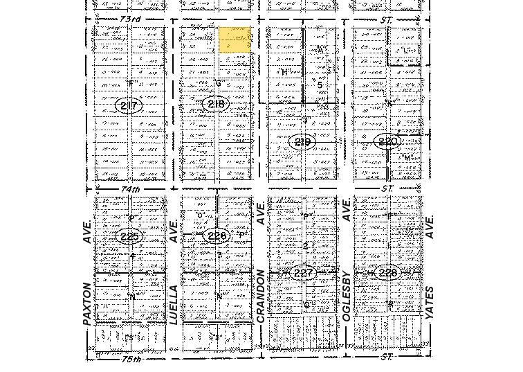 7308 S Crandon Ave, Chicago, IL for lease - Plat Map - Image 2 of 47
