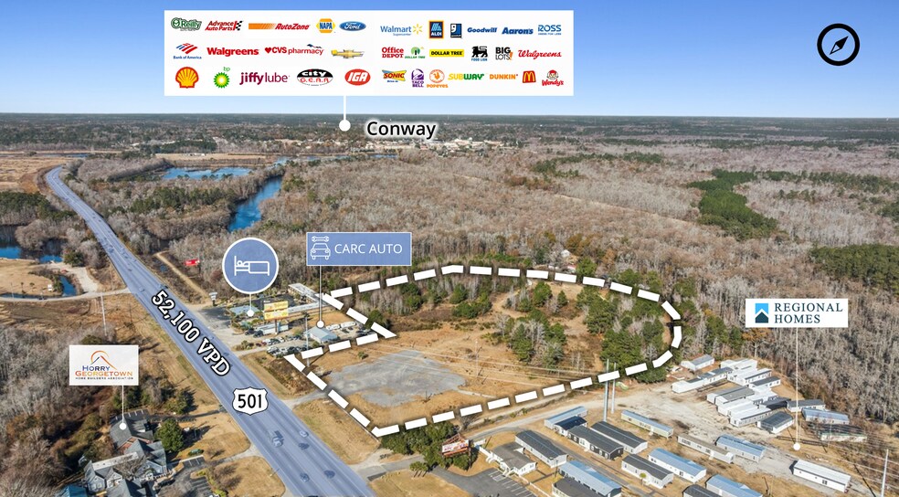 729 E Hwy 501, Conway, SC à vendre - Photo du bâtiment - Image 2 de 7