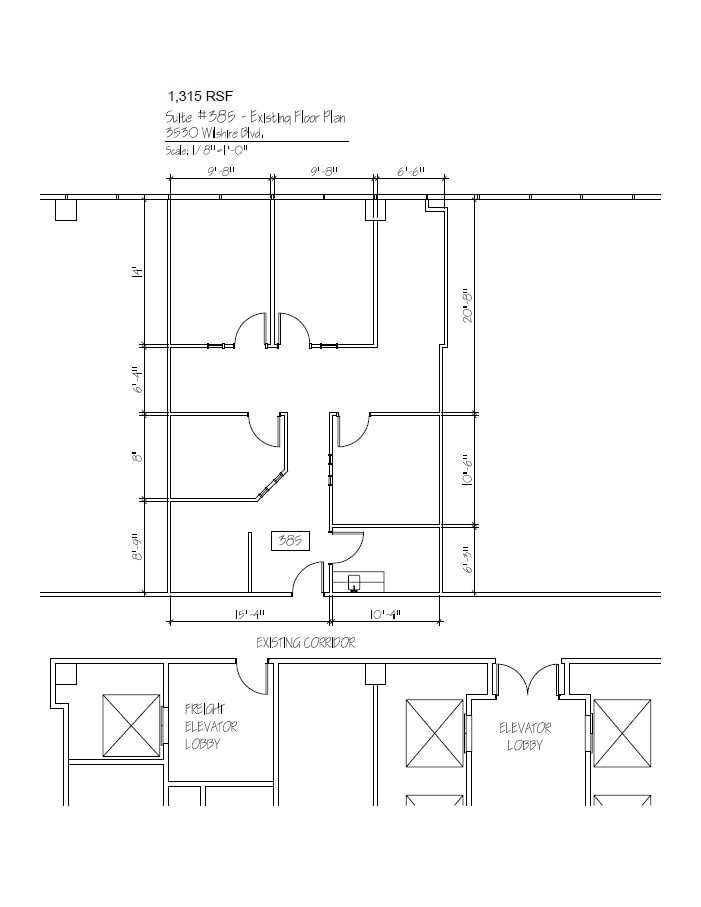 3530 Wilshire Blvd, Los Angeles, CA for lease Floor Plan- Image 1 of 1