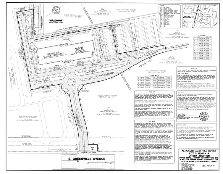 830 S Greenville Ave, Allen, TX à louer - Plan cadastral - Image 2 de 23