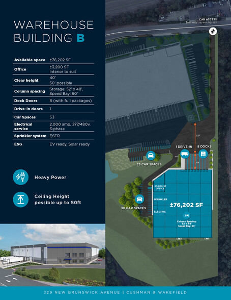 329 New Brunswick Ave, Rahway, NJ à louer - Plan de site - Image 3 de 3