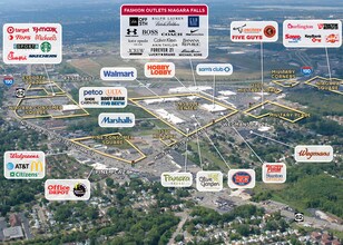 1570 Military Rd, Niagara Falls, NY - AERIAL  map view