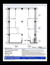 100 Cummings Ctr, Beverly, MA à louer Plan d’étage- Image 1 de 1