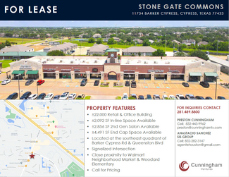 More details for 11734 Barker Cypress Rd, Cypress, TX - Retail for Lease