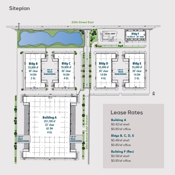 6546 20th St E, Fife, WA for lease - Site Plan - Image 2 of 8