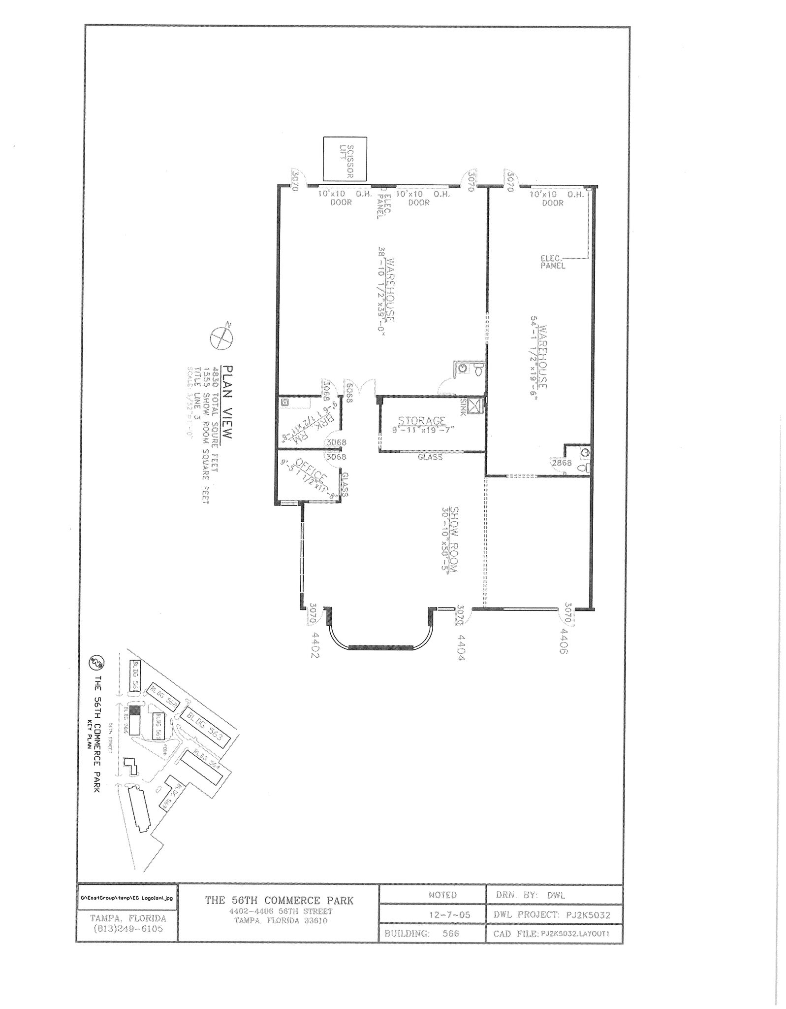 5402-5468 N 56th Commerce Park Blvd, Tampa, FL à louer Plan de site- Image 1 de 1