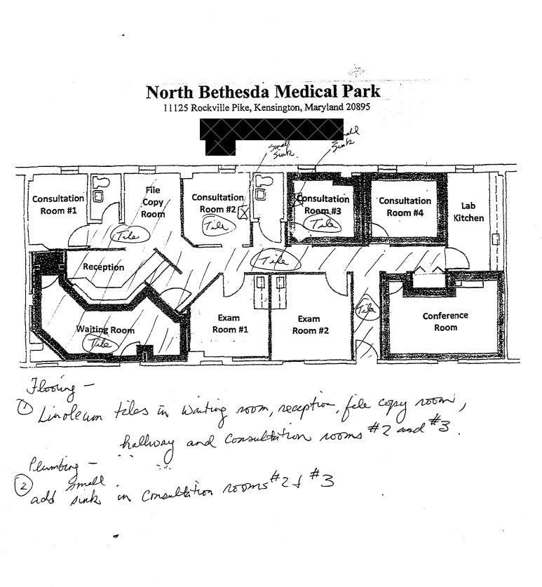 11125 Rockville Pike, Rockville, MD 20852 - Unit 302 & 306 - - Floor Plan - Image 1 of 1