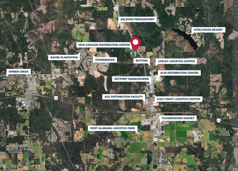 14401 Neal Road, Loxley, AL for sale - Aerial - Image 2 of 2