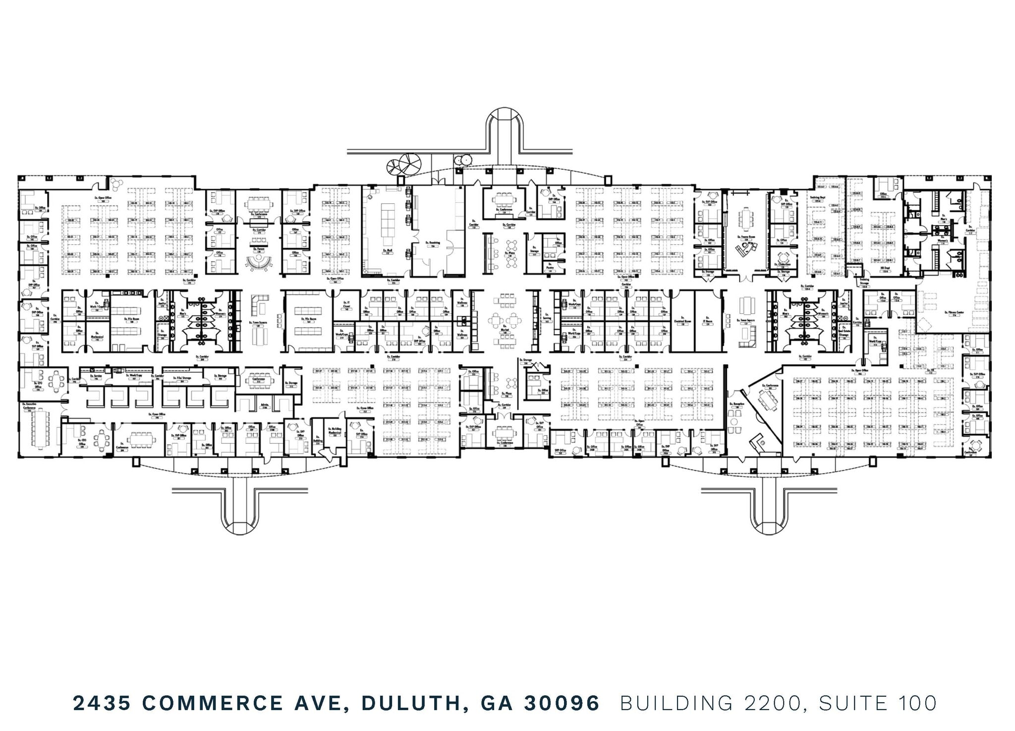 2435 Commerce Ave, Duluth, GA à louer Plan d’étage- Image 1 de 3