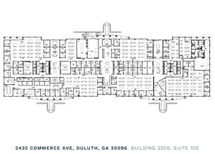 2435 Commerce Ave, Duluth, GA à louer Plan d’étage- Image 1 de 3