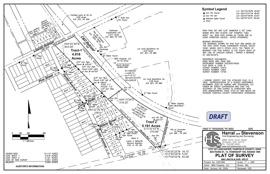 608 Lincoln Ave, Lancaster, OH for lease - Site Plan - Image 1 of 2