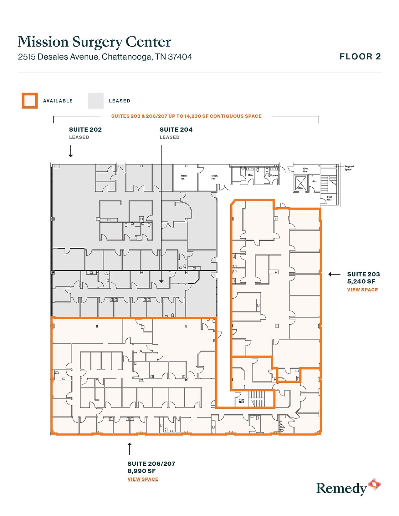2515 DeSales Ave, Chattanooga, TN à louer Plan d’étage- Image 1 de 1