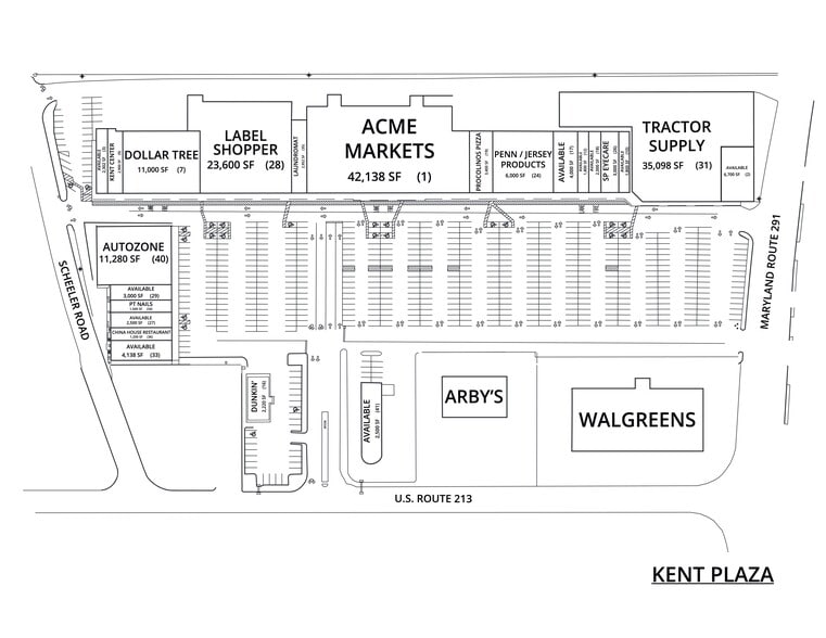 711 Washington Ave, Chestertown, MD à louer - Plan de site - Image 3 de 3
