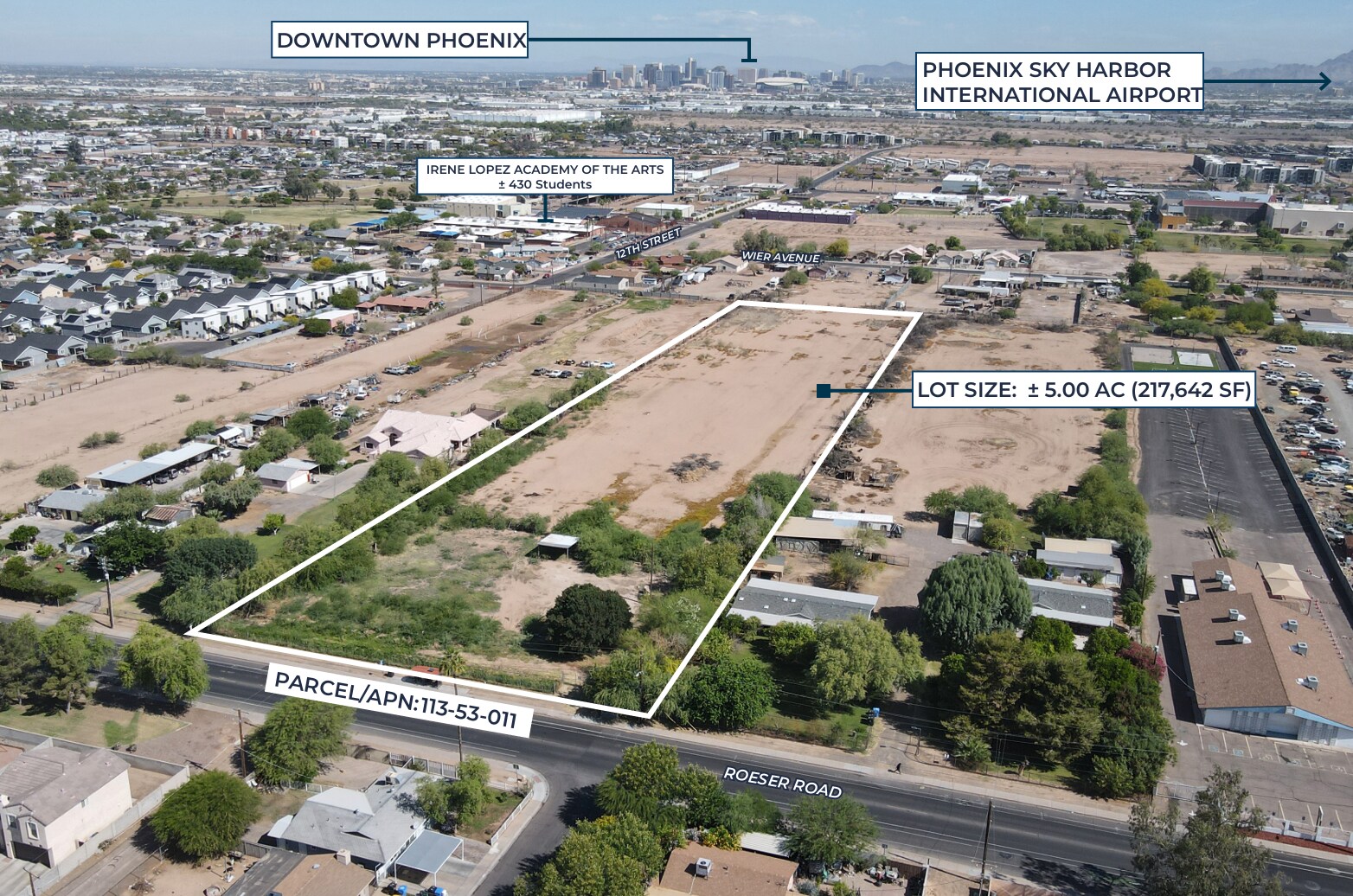 1230 E Roeser Rd, Phoenix, AZ à vendre Photo du bâtiment- Image 1 de 7