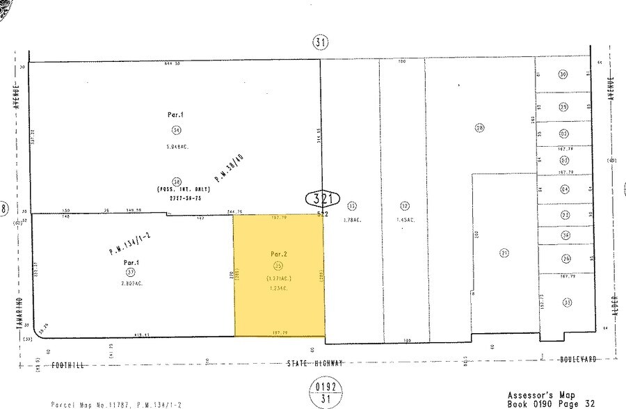 17590 Foothill Blvd, Fontana, CA à vendre - Plan cadastral - Image 3 de 3
