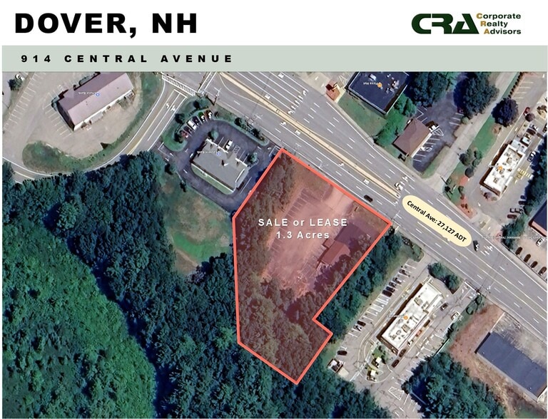 914 Central Ave, Dover, NH for lease - Aerial - Image 1 of 7