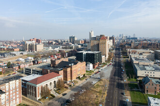 3821 Lindell Blvd, Saint Louis, MO - aerial  map view