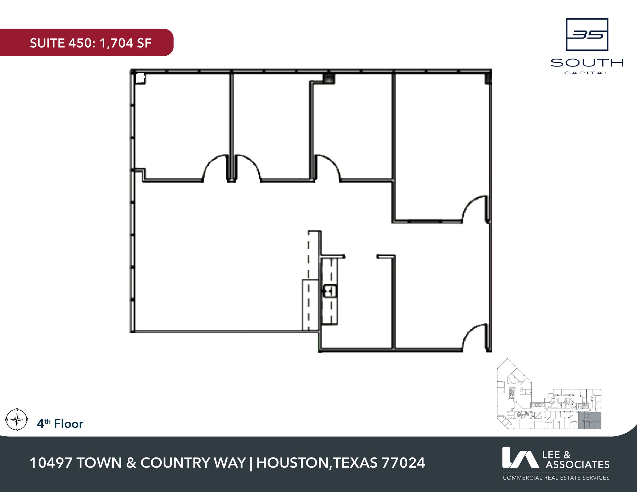 10497 Town & Country Way, Houston, TX for lease Floor Plan- Image 1 of 2