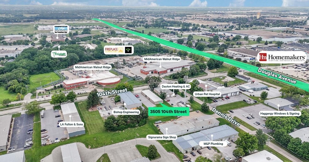 3505 104th St, Urbandale, IA for sale - Aerial - Image 2 of 7