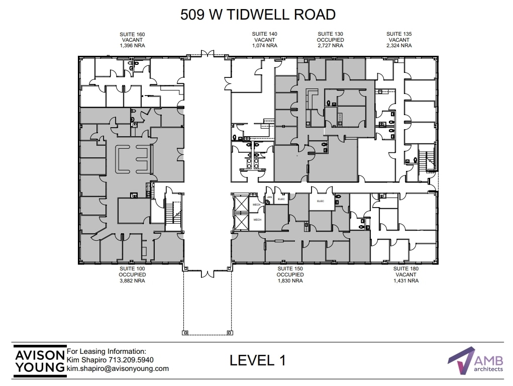 509 W Tidwell Rd, Houston, TX for lease Floor Plan- Image 1 of 2